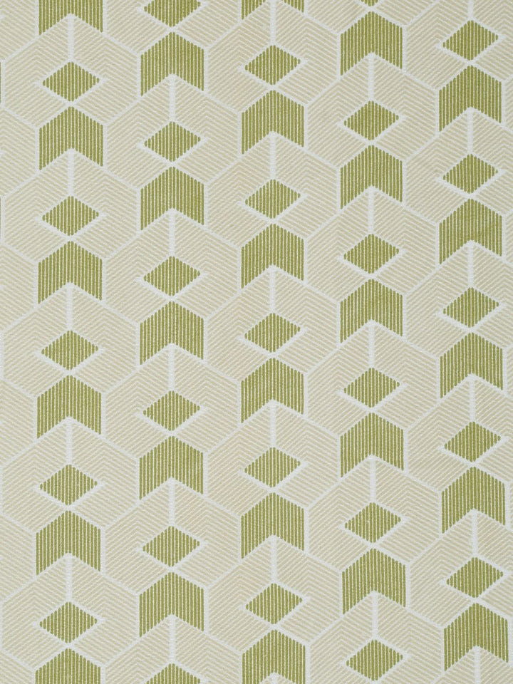 Myntra Elegant Homes Olive Geometric Cotton 300 TC Fitted King Cadar Tempat Tidur Halus dengan 2 Sarung Bantal-250 x 220 cm