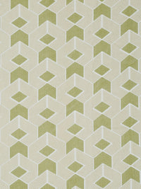 Myntra Elegant Homes Olive Geometric Cotton 300 TC Fitted King Cadar Tempat Tidur Halus dengan 2 Sarung Bantal-250 x 220 cm