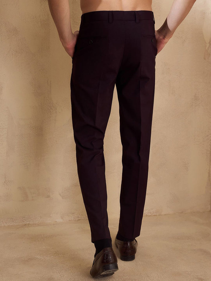 DENNISON Men Double Pleated Formal Trouser