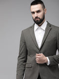 Park Avenue Super Slim Fit Self Design Single Breasted Formal Blazer