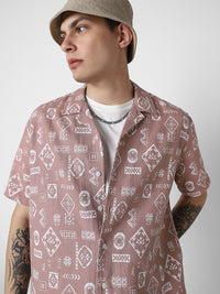 VASTRADO Men Classic Opaque Printed Casual Shirt