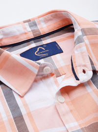 Being Human Pure Cotton Slim Fit Checked Casual Shirt