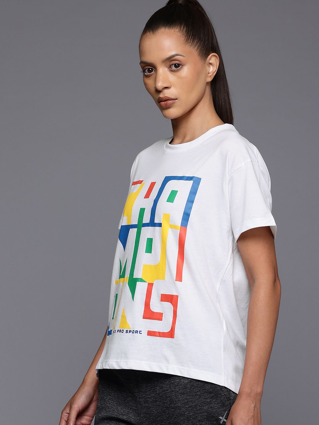 HRX by Hrithik Roshan Women Printed Relaxed Fit T-shirt