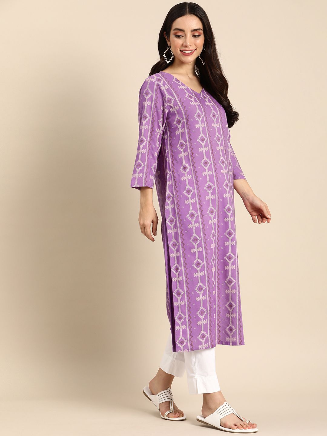 Anouk Ethnic Motifs Printed Kurta