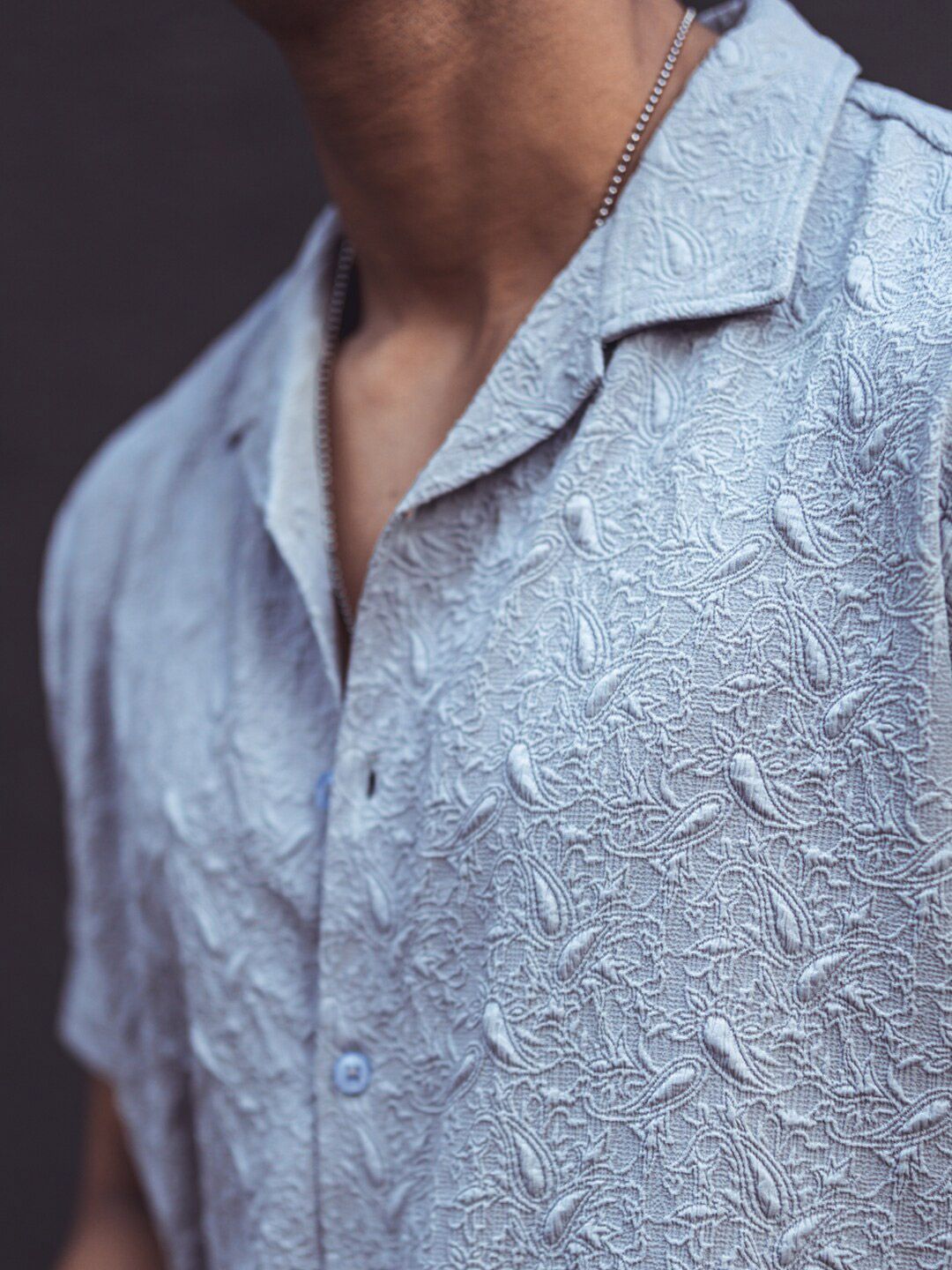 Powerlook Self Design Casual Shirt