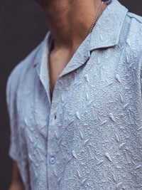 Powerlook Self Design Casual Shirt