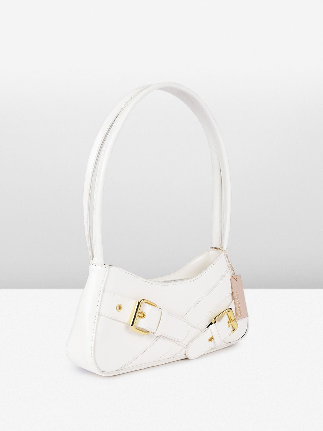 DressBerry Women Baguette Buckle Detail Shoulder Bag