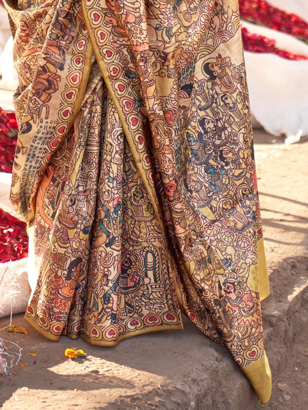 Saree mall Ethnic Motifs Printed Baluchari Saree