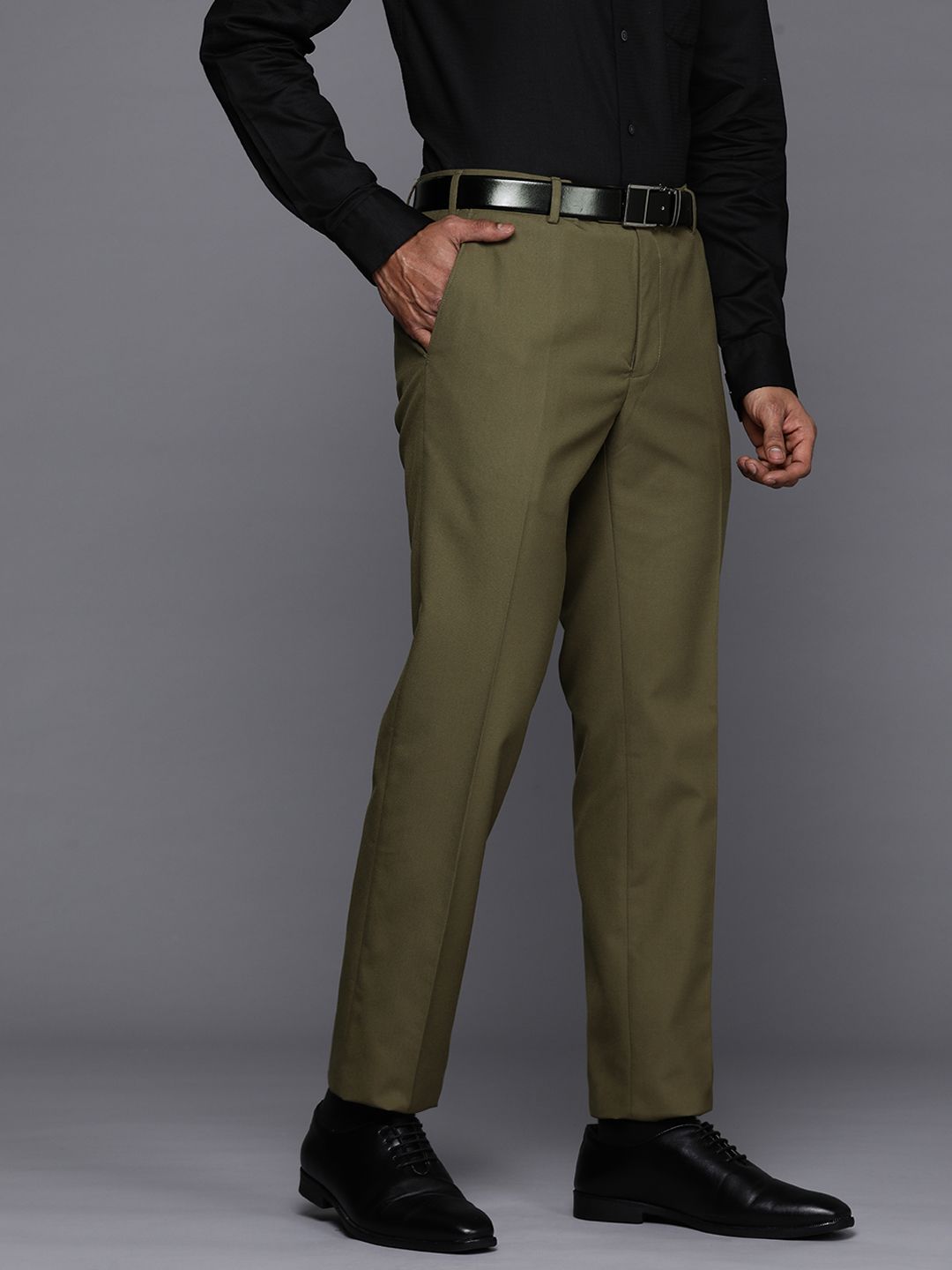 Raymond Men Slim Fit Formal Trousers