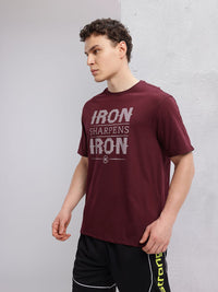 HRX by Hrithik Roshan Typography Print Training T-shirt