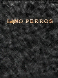 Lino Perros Women Black Solid Zip Around Wallet