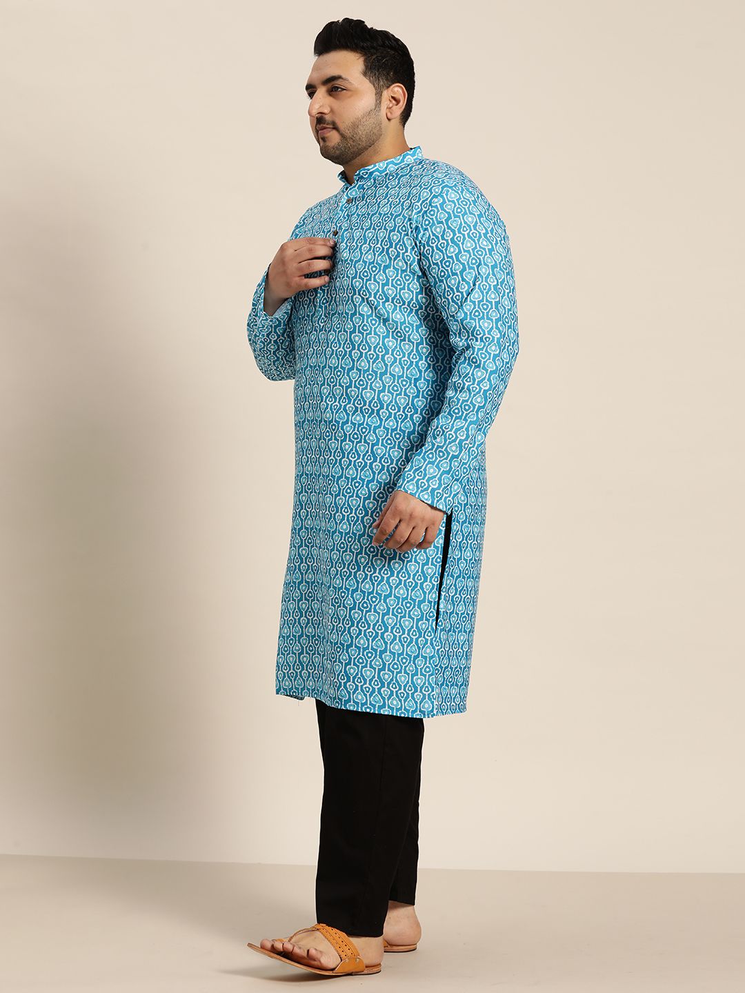 SOJANYA PLUS Ethnic Motifs Printed Cotton Kurta