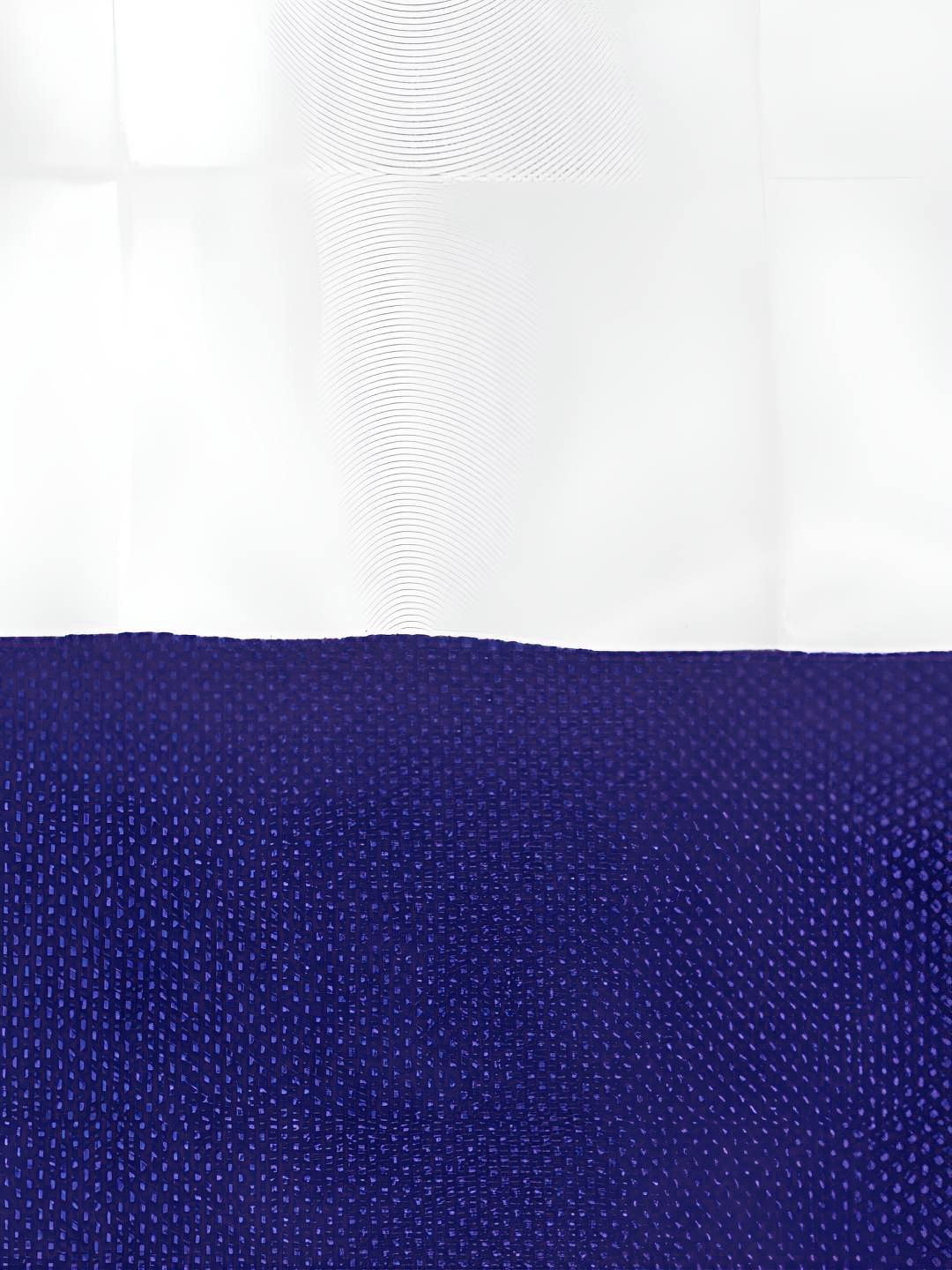Story@home Purple & White Waterproof Shower Curtain