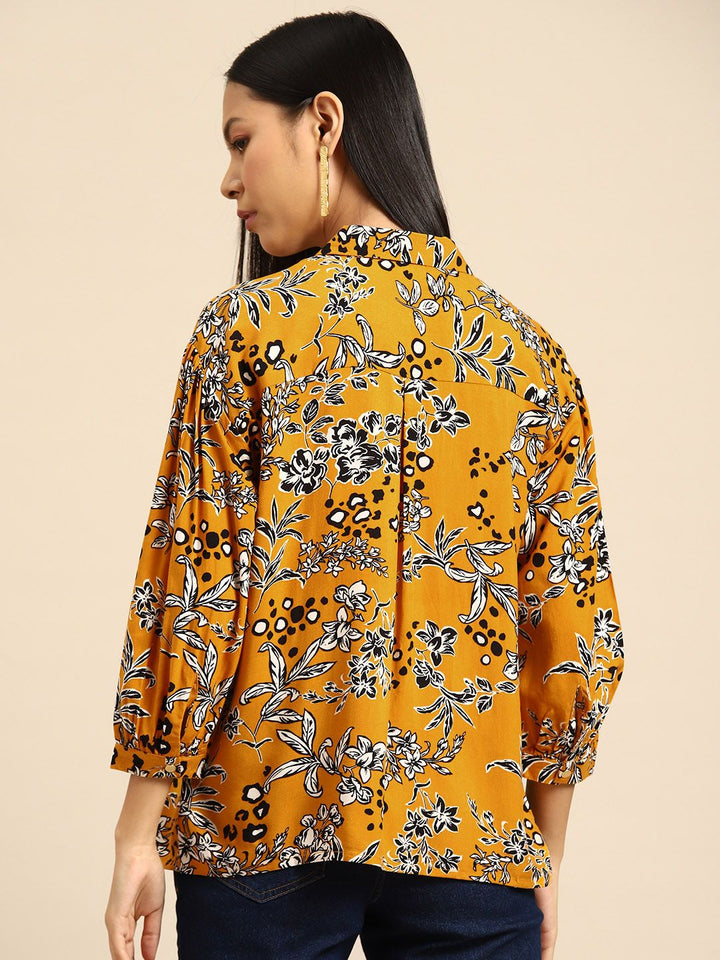 all about you Floral Printed Casual Shirt