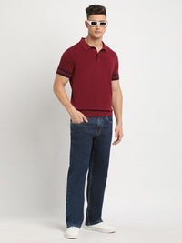 THE BEAR HOUSE Polo Collar Short Sleeves Cotton T-shirt