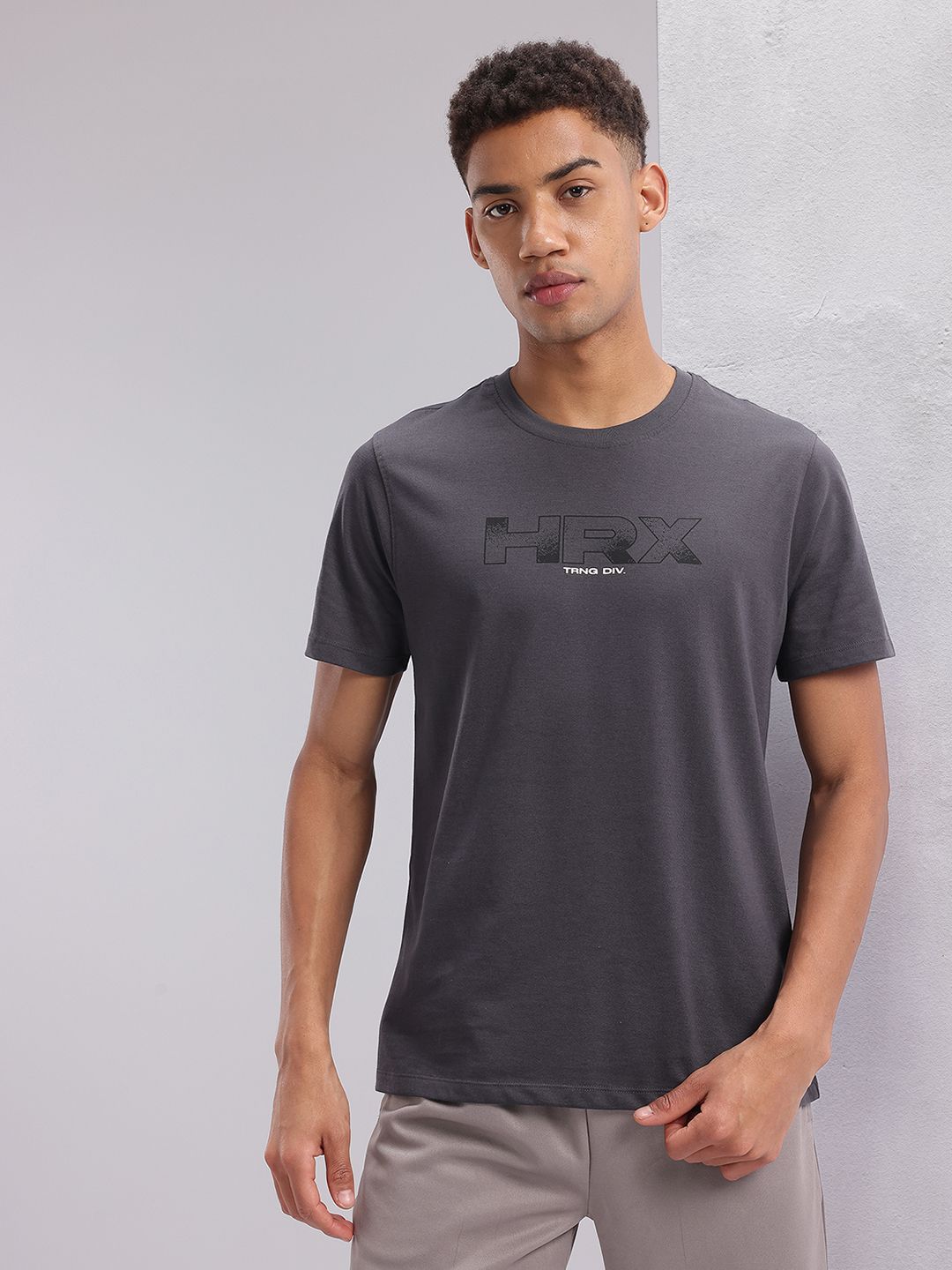 HRX by Hrithik Roshan Men Typography Printed Training T-shirt