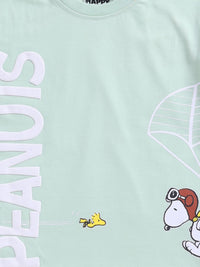 Happy Faces Boys Peanuts Printed Pure Cotton T-shirt