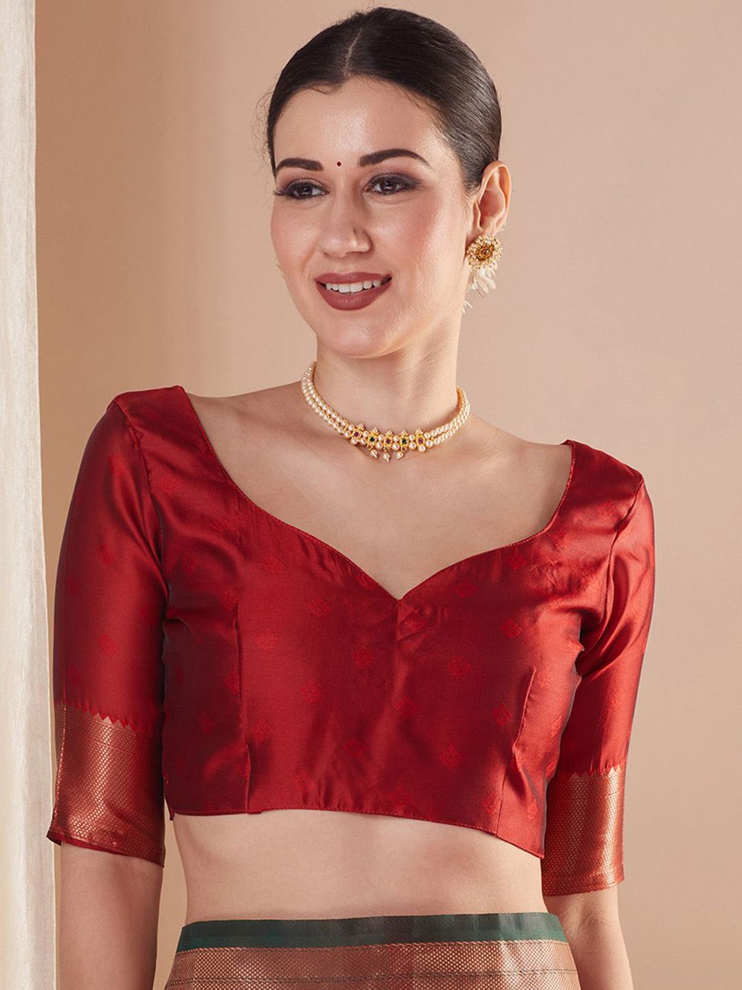 Saree mall Ethnic Motifs Zari Paithani Sarees