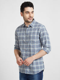 SPYKAR Tartan Checks Classic Cotton Casual Shirt