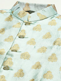 SOJANYA Men Navy Blue Kurta with Churidar