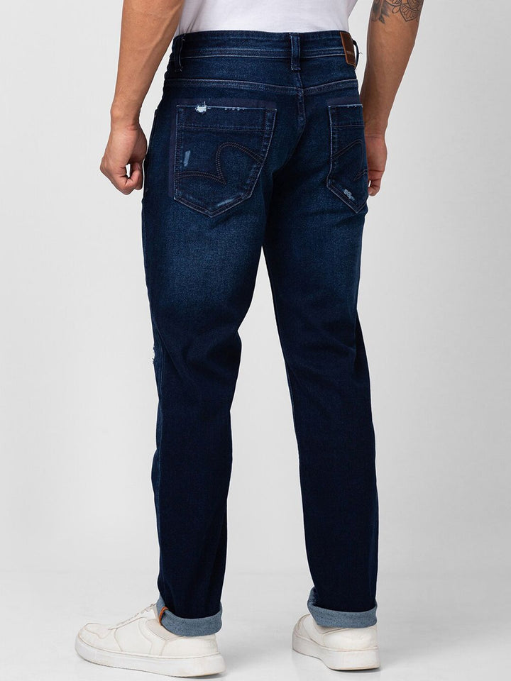 SPYKAR Men Low Distress Light Fade Cotton Jeans