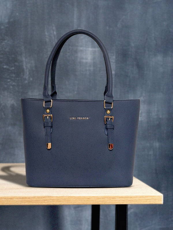 Lino Perros Navy Blue Solid Shoulder Bag