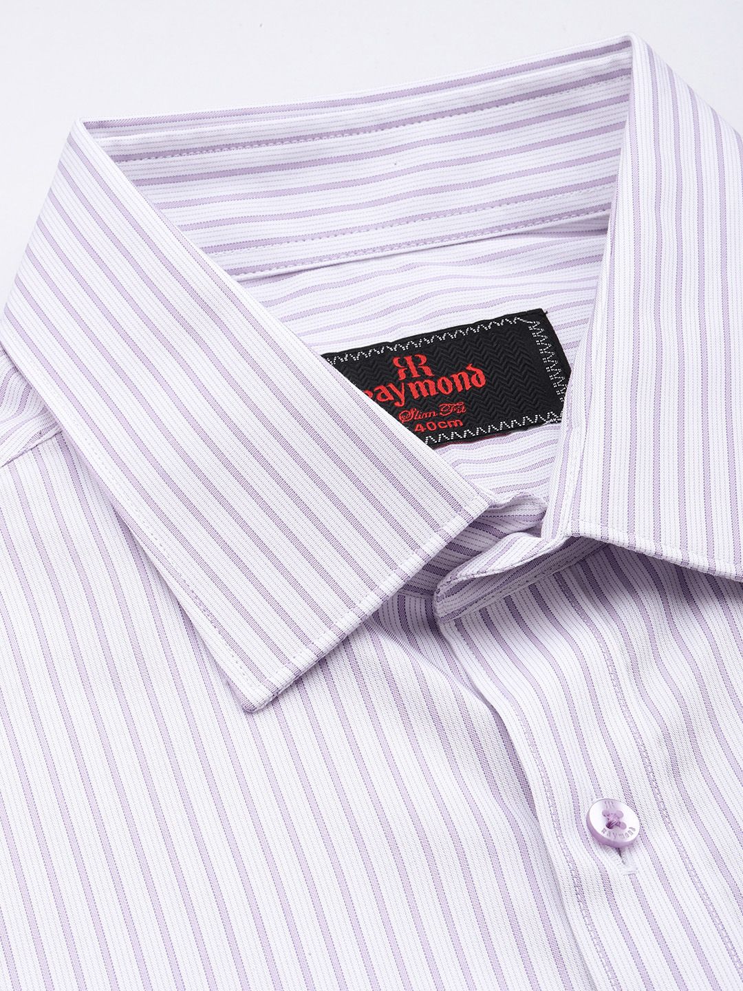 Raymond Slim Fit Striped Pure Cotton Formal Shirt