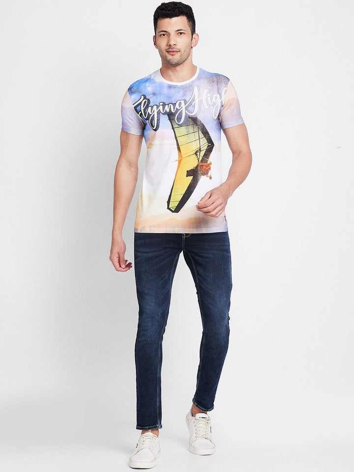Being Human Graphic Printed Round Neck Pure Cotton T-shirt