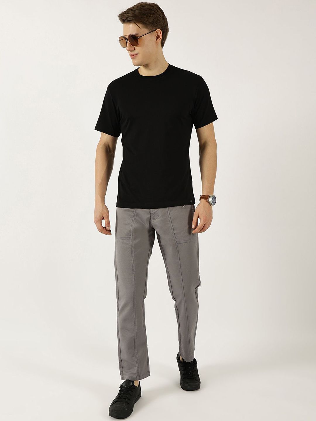 Thomas Scott Men Smart Easy Wash Cargos Trousers