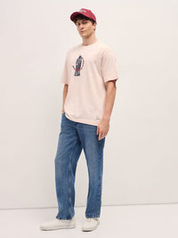 T-Shirt Leher Beruang Lelaki Bear House Graphic Graphic