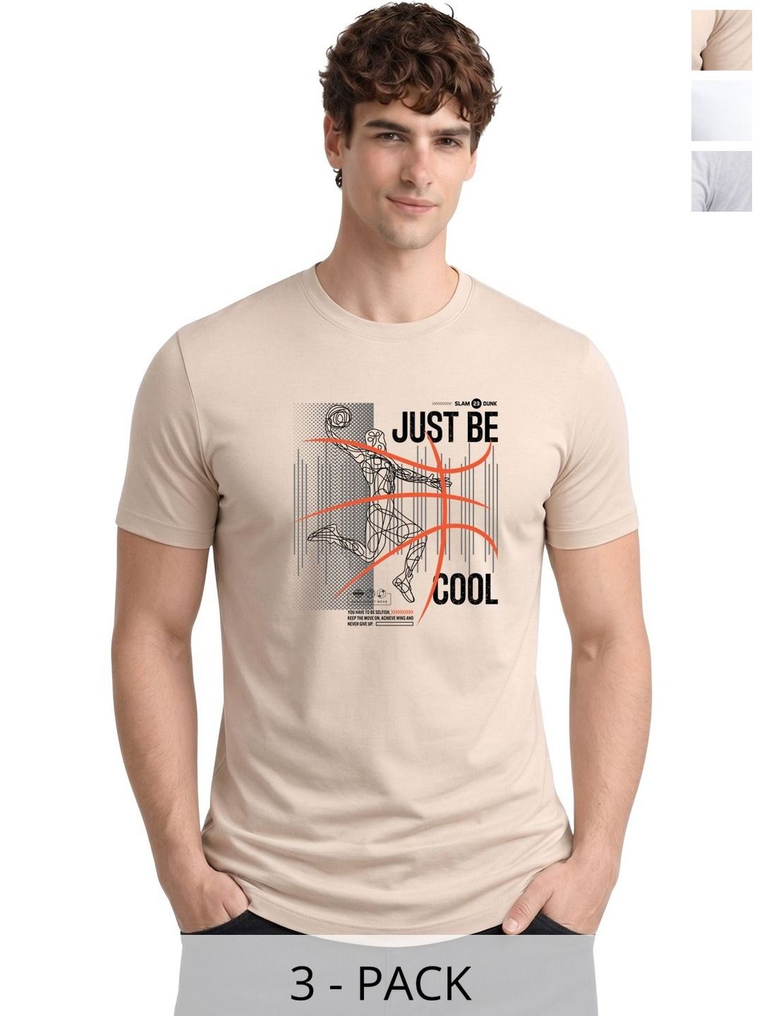 ADRO Men 3 Printed T-shirt