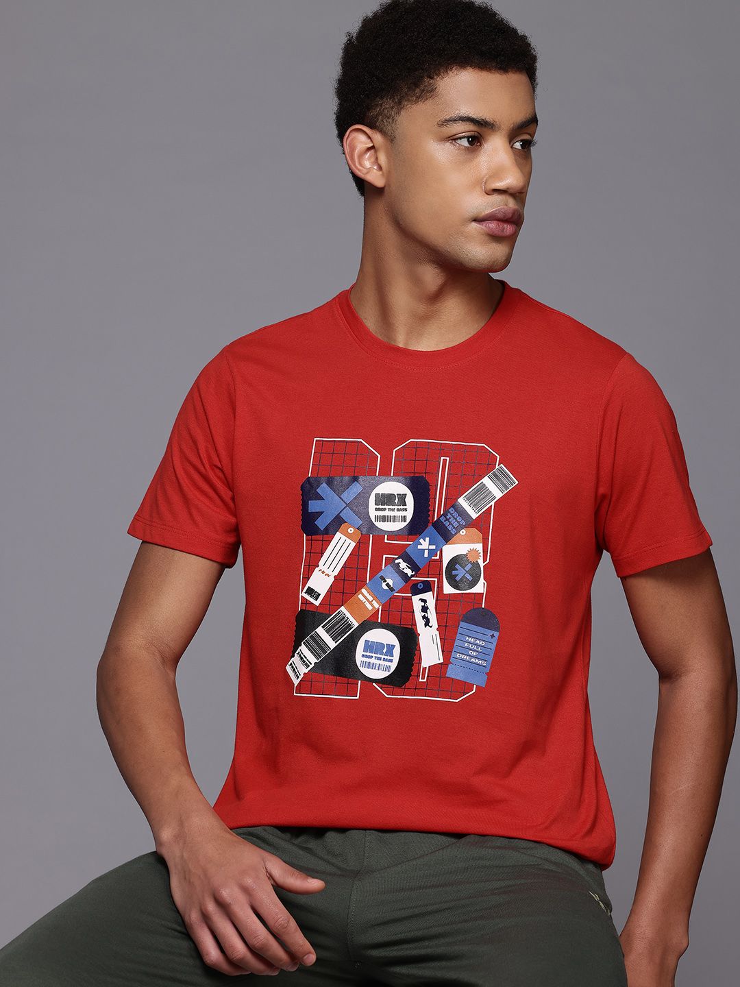 HRX by Hrithik Roshan Men Printed Lifestyle T-shirt