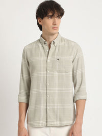 THE BEAR HOUSE Men Checked Slim Fit Casual Shirt