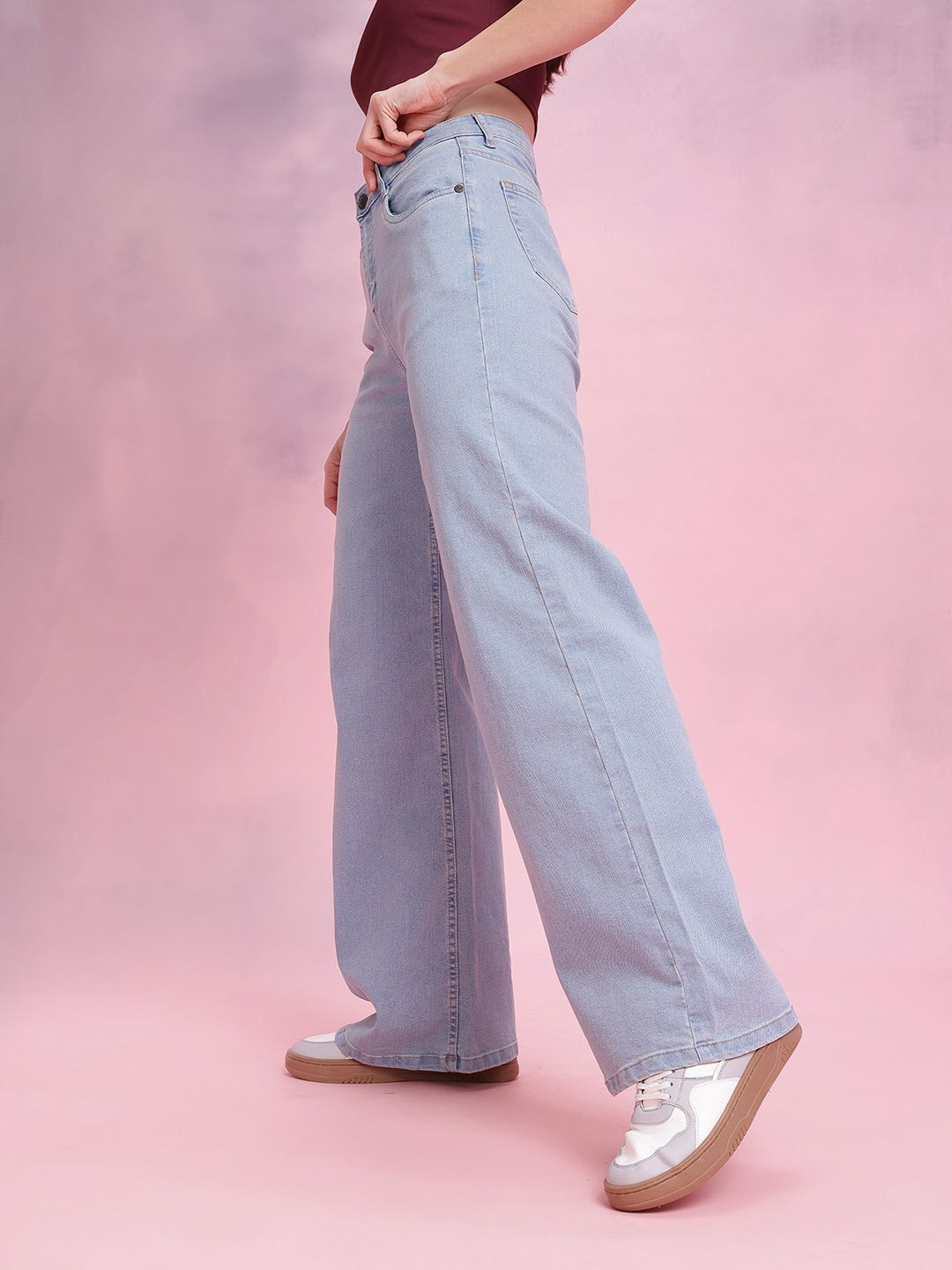 DressBerry Women Wide Leg Jeans