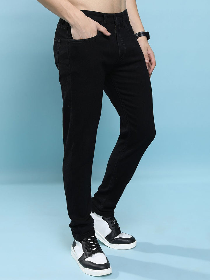 HIGHLANDER Men Tapered Fit Clean Look Stretchable Jeans