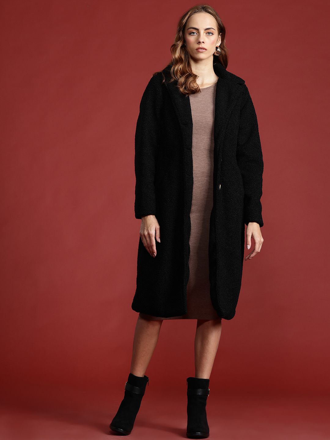 all about you Overcoat with Sherpa Detail