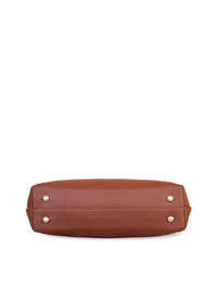 ZOUK Black Printed Structured Shoulder Bag