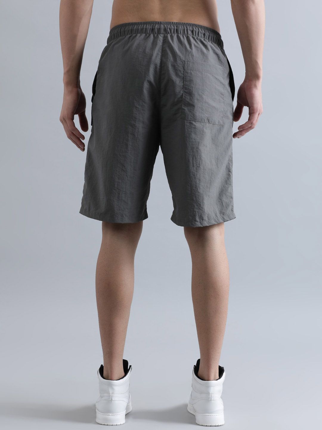 Bene Kleed Men Crushed Nylon Cargo Shorts
