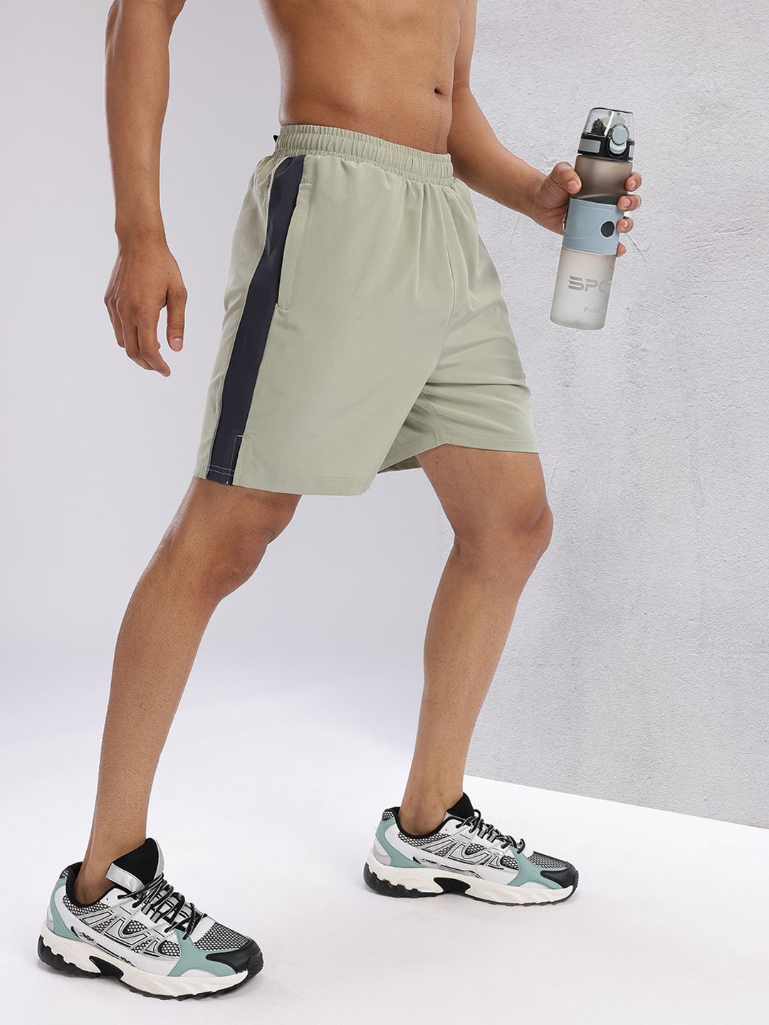 HRX by Hrithik Roshan Men Rapid-Dry Mid-Rise Running Shorts