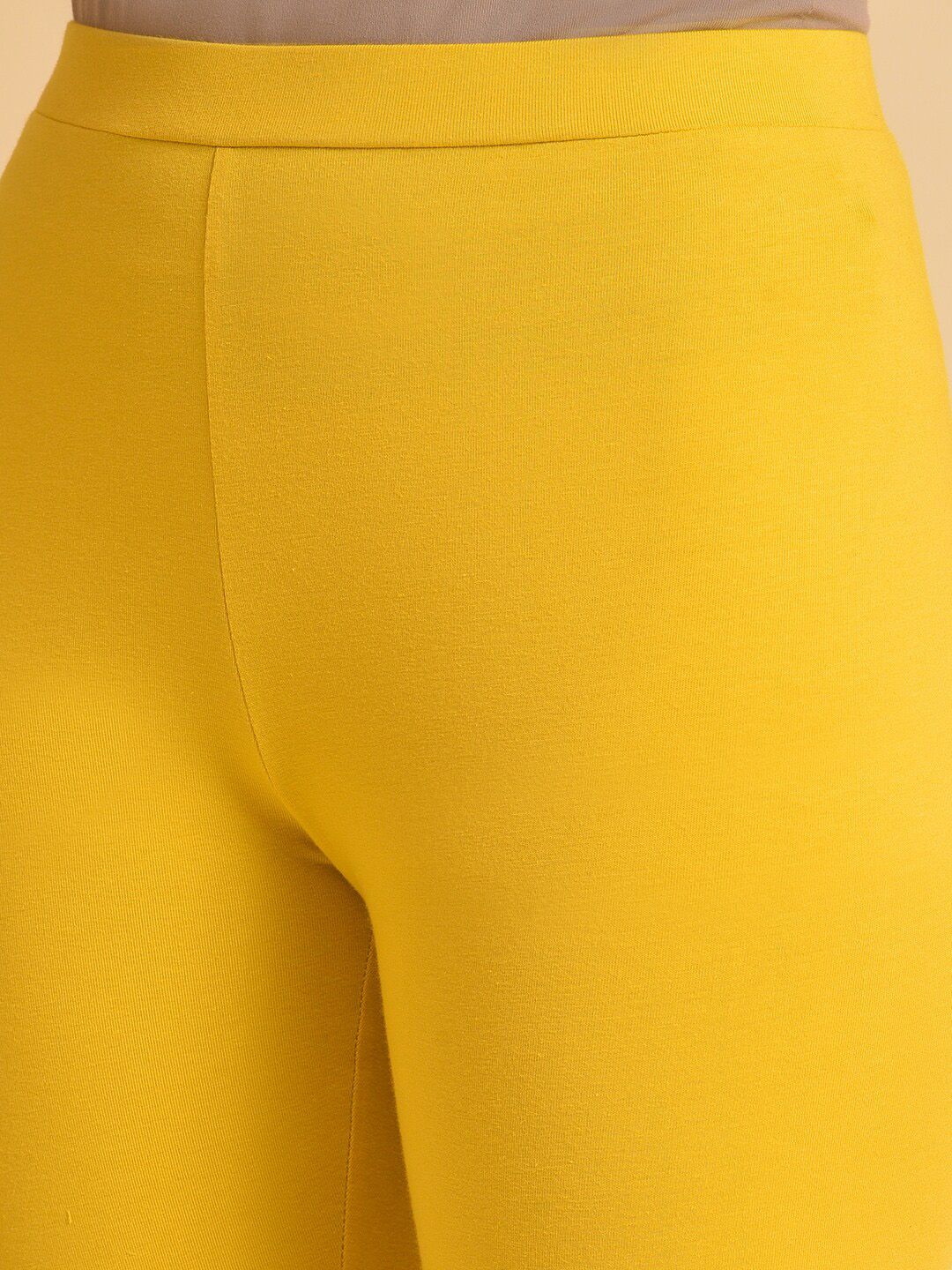 W Mustard Yellow & White Floral Printed Pure Cotton Kurta With Leggings & Dupatta