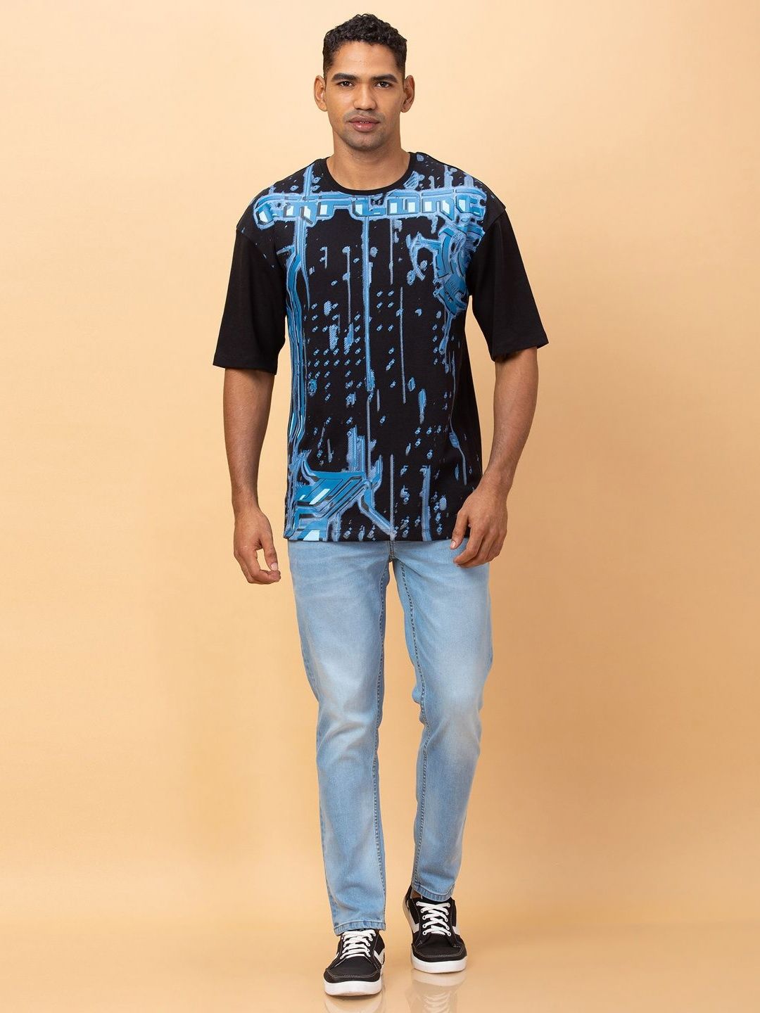 Being Human Men Printed Pockets T-shirt
