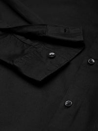 The Indian Garage Co Men Black Solid Comfort Casual Shirt