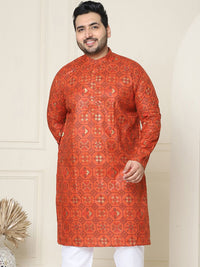SOJANYA PLUS Motif Etnik Bercetak Kurta