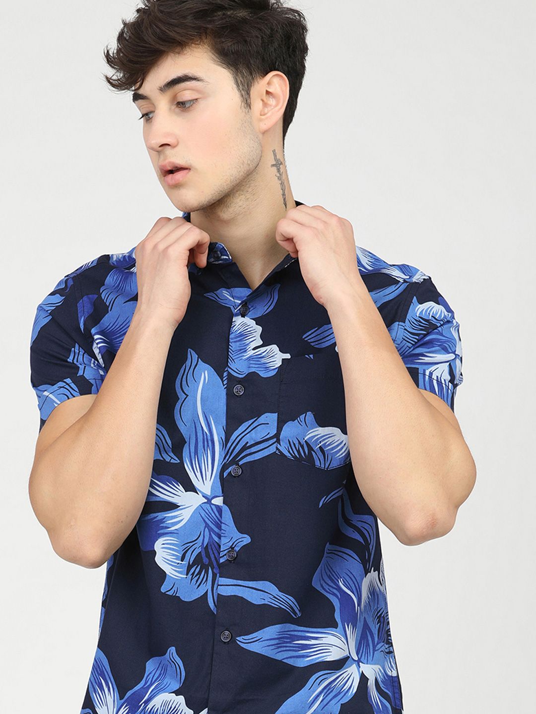 Lelaki Highlander Slim Fit Printed Shirt
