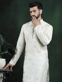 SOJANYA Motif Etnik Bersulam Kolar Mandarin Kurta Lurus Labuci