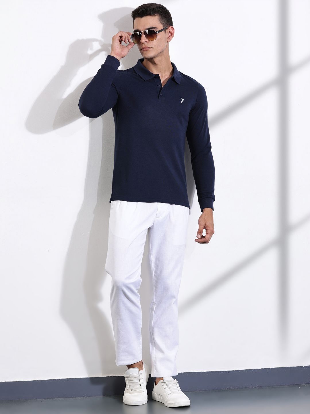 Thomas Scott Men Solid Polo Collar T-shirt