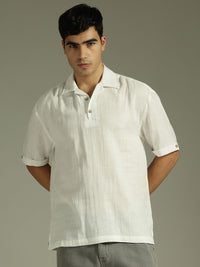 DENNISON Muslin Double Gauge Cotton Oversized Shirt