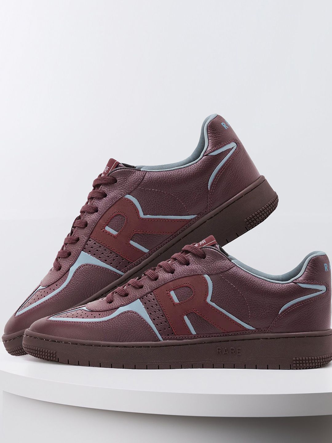 RARE RABBIT Men Lace-Ups Leather Sneakers