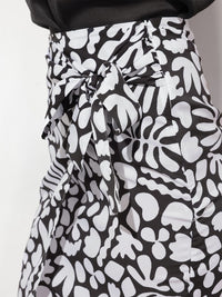 DressBerry Brushstroke Abstract Pencil Midi Skirt