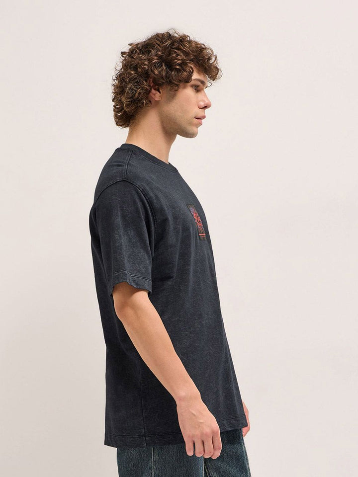 T-Shirt Leher Bulat Lelaki Bear House Lelaki Berbawa Santai